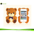 Lovely Design 3D Teddy Bear Silicone Case for iPhone4 4s